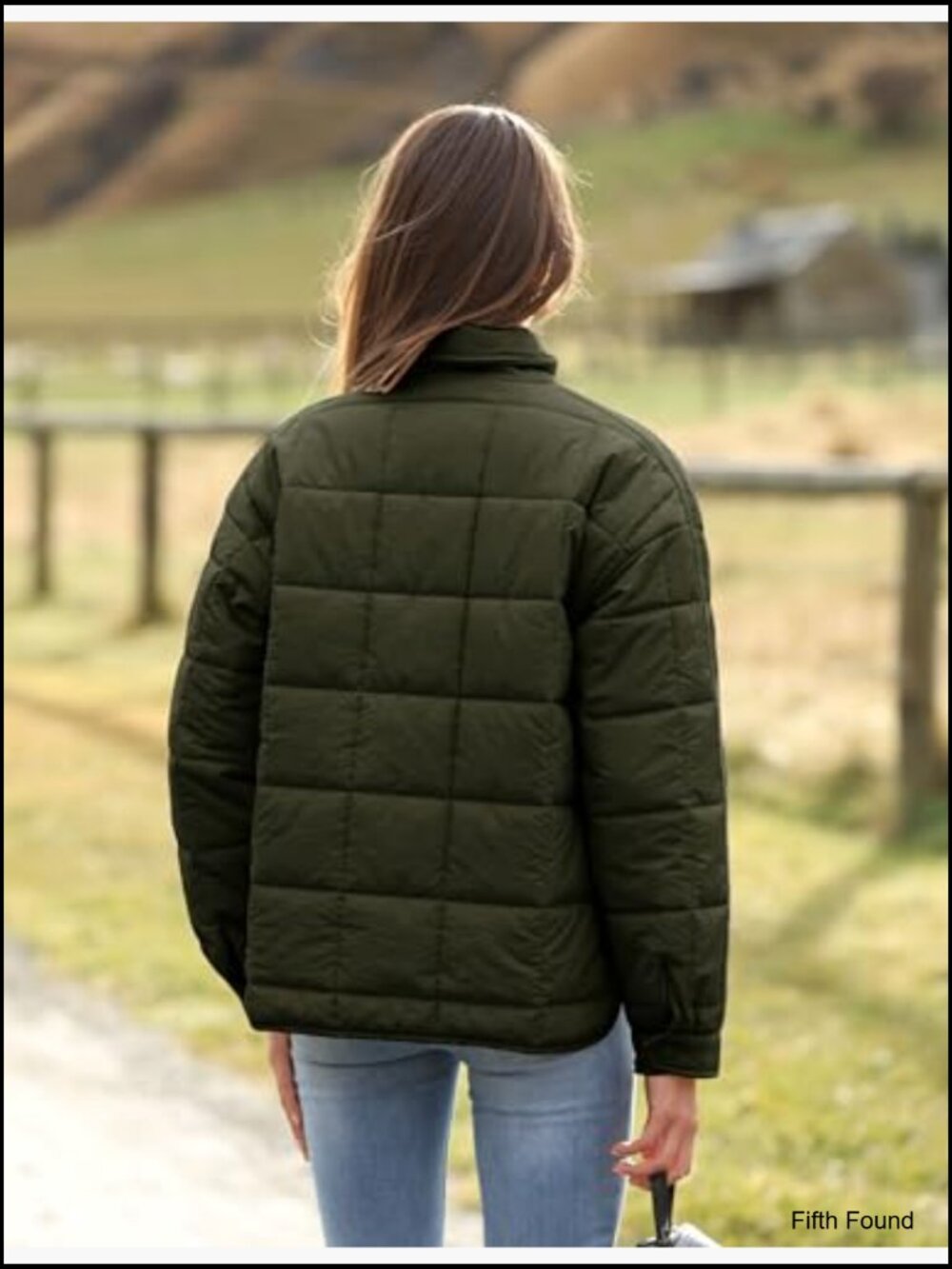 Women Quilted Puffer Jacket Lightweight Down Coat Long Sleeve Full Zip - Picture 3 of 7